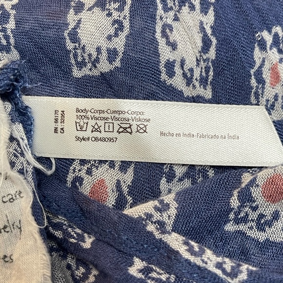 Free People Before Dawn Top in Sapphire Combo sz M - Picture 11 of 11